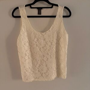 Ann Taylor Cream Lace Camisole Tank